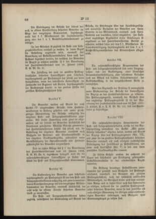 Post- und Telegraphen-Verordnungsblatt für das Verwaltungsgebiet des K.-K. Handelsministeriums 19090126 Seite: 24