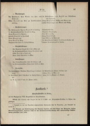 Post- und Telegraphen-Verordnungsblatt für das Verwaltungsgebiet des K.-K. Handelsministeriums 19090128 Seite: 3