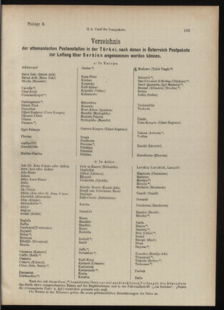 Post- und Telegraphen-Verordnungsblatt für das Verwaltungsgebiet des K.-K. Handelsministeriums 19090213 Seite: 11