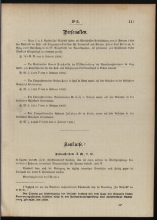 Post- und Telegraphen-Verordnungsblatt für das Verwaltungsgebiet des K.-K. Handelsministeriums 19090217 Seite: 3