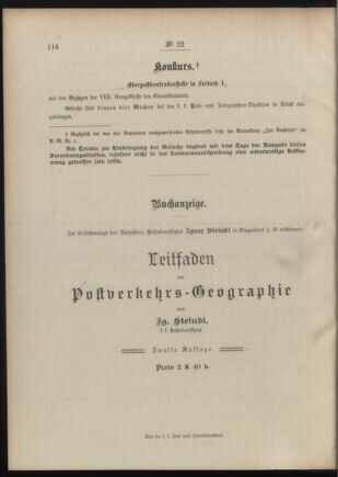 Post- und Telegraphen-Verordnungsblatt für das Verwaltungsgebiet des K.-K. Handelsministeriums 19090222 Seite: 4