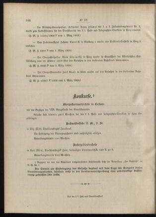 Post- und Telegraphen-Verordnungsblatt für das Verwaltungsgebiet des K.-K. Handelsministeriums 19090310 Seite: 4