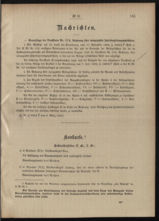 Post- und Telegraphen-Verordnungsblatt für das Verwaltungsgebiet des K.-K. Handelsministeriums 19090318 Seite: 3