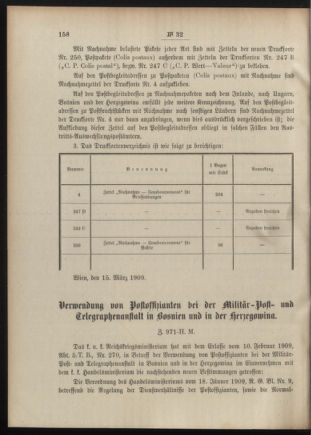 Post- und Telegraphen-Verordnungsblatt für das Verwaltungsgebiet des K.-K. Handelsministeriums 19090319 Seite: 2