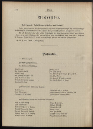 Post- und Telegraphen-Verordnungsblatt für das Verwaltungsgebiet des K.-K. Handelsministeriums 19090322 Seite: 2