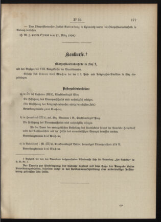 Post- und Telegraphen-Verordnungsblatt für das Verwaltungsgebiet des K.-K. Handelsministeriums 19090331 Seite: 3