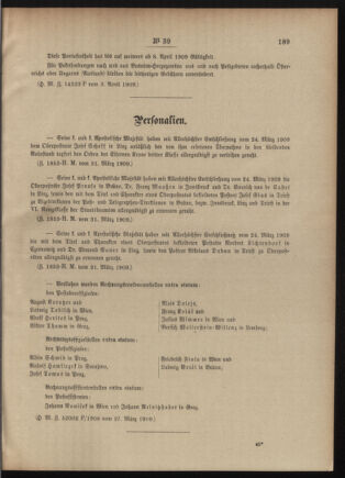 Post- und Telegraphen-Verordnungsblatt für das Verwaltungsgebiet des K.-K. Handelsministeriums 19090407 Seite: 3