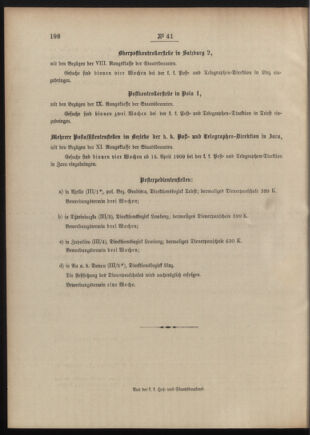 Post- und Telegraphen-Verordnungsblatt für das Verwaltungsgebiet des K.-K. Handelsministeriums 19090415 Seite: 4