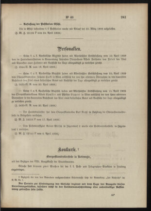 Post- und Telegraphen-Verordnungsblatt für das Verwaltungsgebiet des K.-K. Handelsministeriums 19090428 Seite: 3