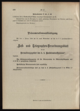 Post- und Telegraphen-Verordnungsblatt für das Verwaltungsgebiet des K.-K. Handelsministeriums 19090527 Seite: 4