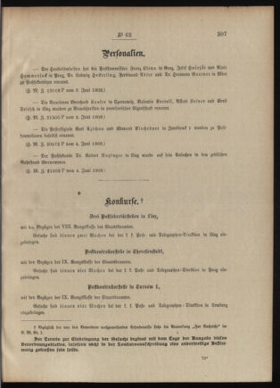 Post- und Telegraphen-Verordnungsblatt für das Verwaltungsgebiet des K.-K. Handelsministeriums 19090617 Seite: 3