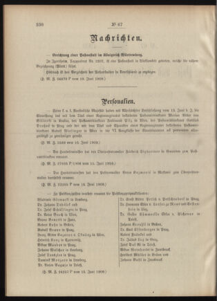 Post- und Telegraphen-Verordnungsblatt für das Verwaltungsgebiet des K.-K. Handelsministeriums 19090625 Seite: 2