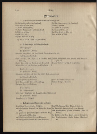 Post- und Telegraphen-Verordnungsblatt für das Verwaltungsgebiet des K.-K. Handelsministeriums 19090628 Seite: 2