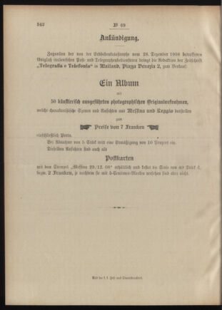 Post- und Telegraphen-Verordnungsblatt für das Verwaltungsgebiet des K.-K. Handelsministeriums 19090628 Seite: 4