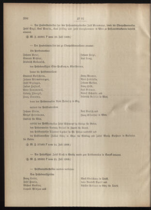 Post- und Telegraphen-Verordnungsblatt für das Verwaltungsgebiet des K.-K. Handelsministeriums 19090727 Seite: 2