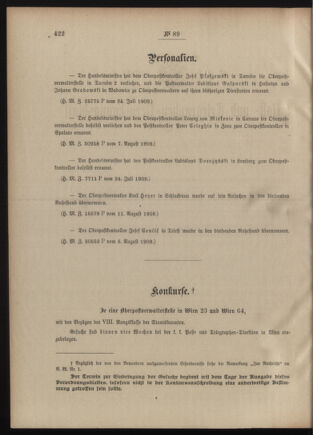 Post- und Telegraphen-Verordnungsblatt für das Verwaltungsgebiet des K.-K. Handelsministeriums 19090816 Seite: 2