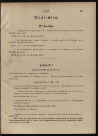 Post- und Telegraphen-Verordnungsblatt für das Verwaltungsgebiet des K.-K. Handelsministeriums 19090912 Seite: 3