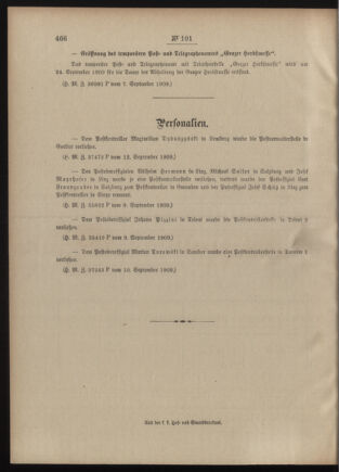 Post- und Telegraphen-Verordnungsblatt für das Verwaltungsgebiet des K.-K. Handelsministeriums 19090916 Seite: 4