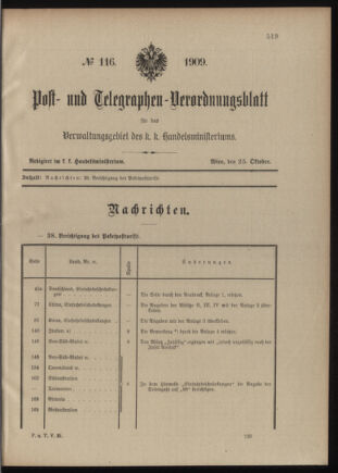 Post- und Telegraphen-Verordnungsblatt für das Verwaltungsgebiet des K.-K. Handelsministeriums