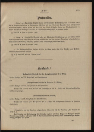 Post- und Telegraphen-Verordnungsblatt für das Verwaltungsgebiet des K.-K. Handelsministeriums 19091028 Seite: 3