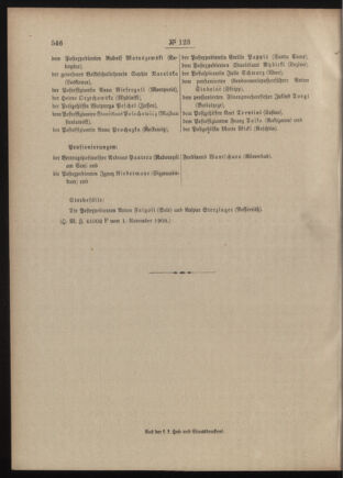 Post- und Telegraphen-Verordnungsblatt für das Verwaltungsgebiet des K.-K. Handelsministeriums 19091111 Seite: 4