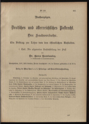 Post- und Telegraphen-Verordnungsblatt für das Verwaltungsgebiet des K.-K. Handelsministeriums 19091213 Seite: 3