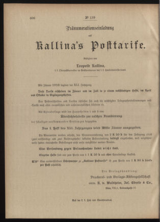 Post- und Telegraphen-Verordnungsblatt für das Verwaltungsgebiet des K.-K. Handelsministeriums 19091214 Seite: 4