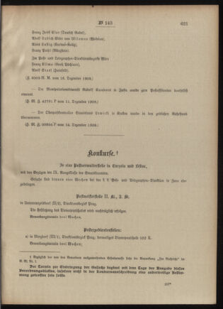 Post- und Telegraphen-Verordnungsblatt für das Verwaltungsgebiet des K.-K. Handelsministeriums 19091222 Seite: 3