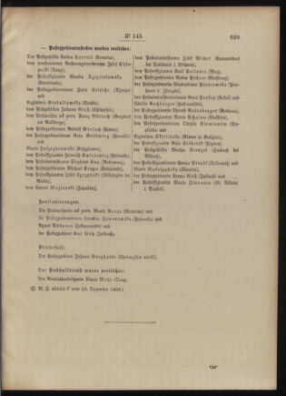 Post- und Telegraphen-Verordnungsblatt für das Verwaltungsgebiet des K.-K. Handelsministeriums 19091227 Seite: 3