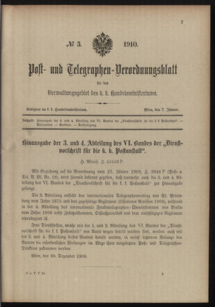 Post- und Telegraphen-Verordnungsblatt für das Verwaltungsgebiet des K.-K. Handelsministeriums