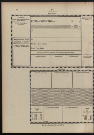 Post- und Telegraphen-Verordnungsblatt für das Verwaltungsgebiet des K.-K. Handelsministeriums 19100108 Seite: 4