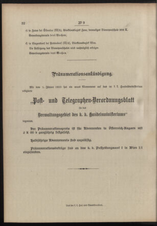 Post- und Telegraphen-Verordnungsblatt für das Verwaltungsgebiet des K.-K. Handelsministeriums 19100114 Seite: 4