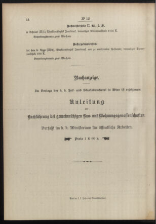 Post- und Telegraphen-Verordnungsblatt für das Verwaltungsgebiet des K.-K. Handelsministeriums 19100121 Seite: 4