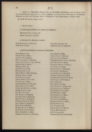 Post- und Telegraphen-Verordnungsblatt für das Verwaltungsgebiet des K.-K. Handelsministeriums 19100129 Seite: 2