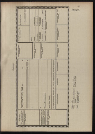 Post- und Telegraphen-Verordnungsblatt für das Verwaltungsgebiet des K.-K. Handelsministeriums 19100208 Seite: 5