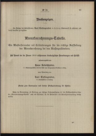 Post- und Telegraphen-Verordnungsblatt für das Verwaltungsgebiet des K.-K. Handelsministeriums 19100215 Seite: 3