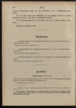 Post- und Telegraphen-Verordnungsblatt für das Verwaltungsgebiet des K.-K. Handelsministeriums 19100218 Seite: 2