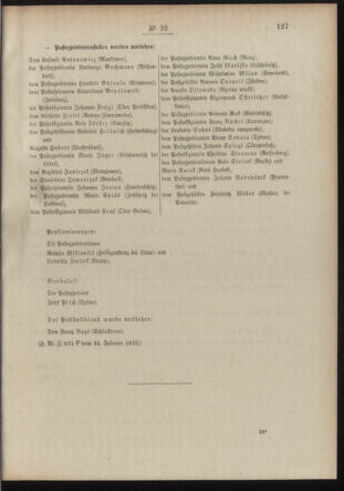 Post- und Telegraphen-Verordnungsblatt für das Verwaltungsgebiet des K.-K. Handelsministeriums 19100304 Seite: 3