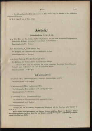 Post- und Telegraphen-Verordnungsblatt für das Verwaltungsgebiet des K.-K. Handelsministeriums 19100310 Seite: 3