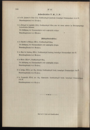 Post- und Telegraphen-Verordnungsblatt für das Verwaltungsgebiet des K.-K. Handelsministeriums 19100401 Seite: 4