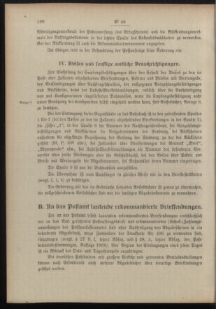 Post- und Telegraphen-Verordnungsblatt für das Verwaltungsgebiet des K.-K. Handelsministeriums 19100405 Seite: 8