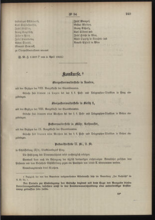 Post- und Telegraphen-Verordnungsblatt für das Verwaltungsgebiet des K.-K. Handelsministeriums 19100419 Seite: 3