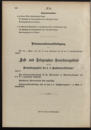 Post- und Telegraphen-Verordnungsblatt für das Verwaltungsgebiet des K.-K. Handelsministeriums 19100419 Seite: 4