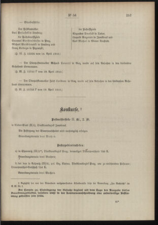 Post- und Telegraphen-Verordnungsblatt für das Verwaltungsgebiet des K.-K. Handelsministeriums 19100422 Seite: 3