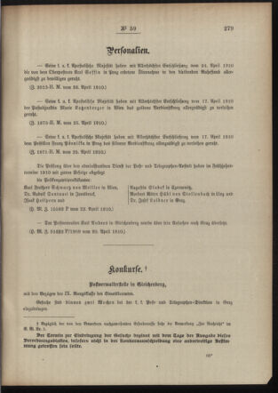 Post- und Telegraphen-Verordnungsblatt für das Verwaltungsgebiet des K.-K. Handelsministeriums 19100430 Seite: 3