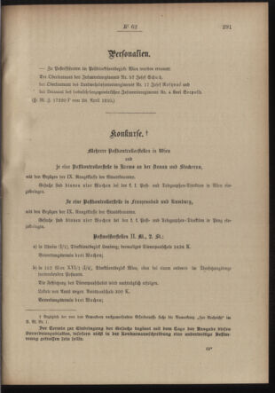 Post- und Telegraphen-Verordnungsblatt für das Verwaltungsgebiet des K.-K. Handelsministeriums 19100506 Seite: 3