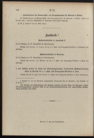 Post- und Telegraphen-Verordnungsblatt für das Verwaltungsgebiet des K.-K. Handelsministeriums 19100603 Seite: 4