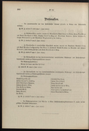 Post- und Telegraphen-Verordnungsblatt für das Verwaltungsgebiet des K.-K. Handelsministeriums 19100616 Seite: 2