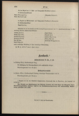 Post- und Telegraphen-Verordnungsblatt für das Verwaltungsgebiet des K.-K. Handelsministeriums 19100618 Seite: 4