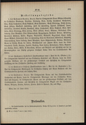 Post- und Telegraphen-Verordnungsblatt für das Verwaltungsgebiet des K.-K. Handelsministeriums 19100620 Seite: 3